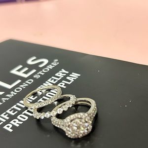 Zales Diamond Engagement Ring  white gold 14k 
+1 1/2ct Size6